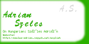 adrian szeles business card